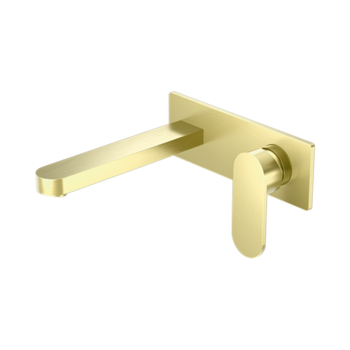 Nero Ecco Wall Basin/Bath Mixer Brushed Gold - NR301310aBG