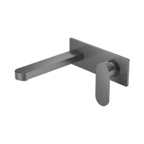 Nero Ecco Wall Basin/Bath Mixer Gun Metal - NR301310aGM