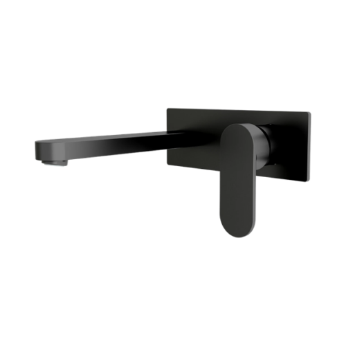 Nero Ecco Wall Basin/Bath Mixer Matte Black - NR301310aMB