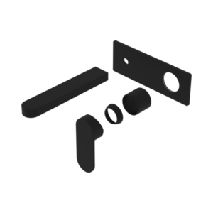 Nero Ecco Wall Basin/Bath Mixer Trim Kits Only Matte Black - NR301310aTMB