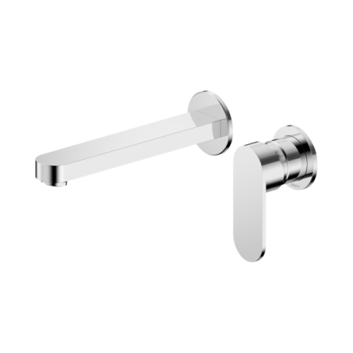 Nero Ecco Wall Basin/Bath Mixer Separate Back Plate 60mm Chrome - NR301310cCH