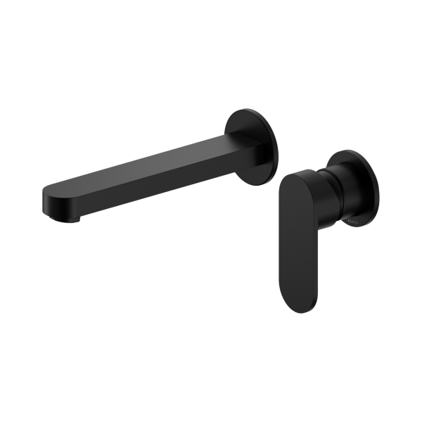 Nero Ecco Wall Basin/Bath Mixer Separate Back Plate 60mm Matte Black - NR301310cMB