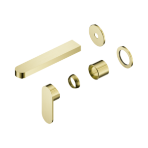 Nero Ecco Wall Basin/Bath Mixer Separate Back Plate 60mm Trim Kits Only Brushed Gold - NR301310ctBG