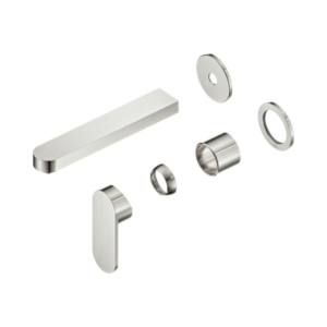 Nero Ecco Wall Basin/Bath Mixer Separate Back Plate 60mm Trim Kits Only Brushed Nickel - NR301310ctBN