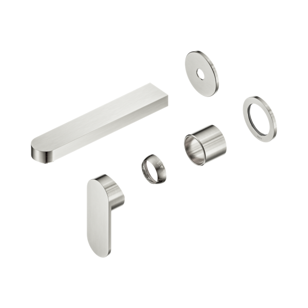 Nero Ecco Wall Basin/Bath Mixer Separate Back Plate 60mm Trim Kits Only Brushed Nickel - NR301310ctBN