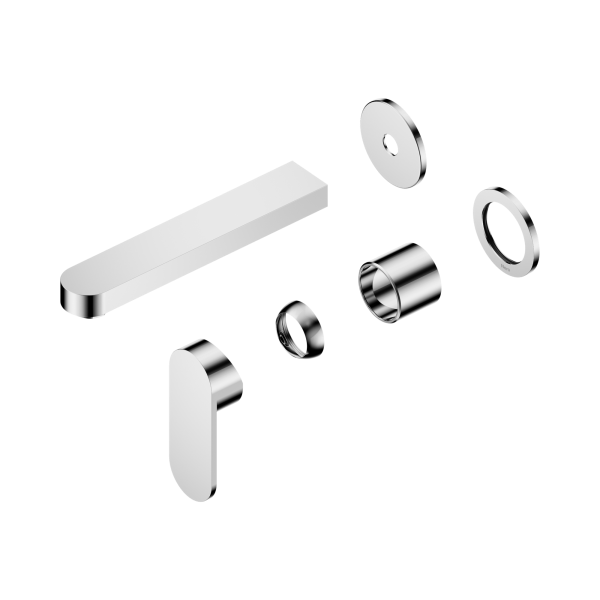 Nero Ecco Wall Basin/Bath Mixer Separate Back Plate 60mm Trim Kits Only Chrome - NR301310ctCH