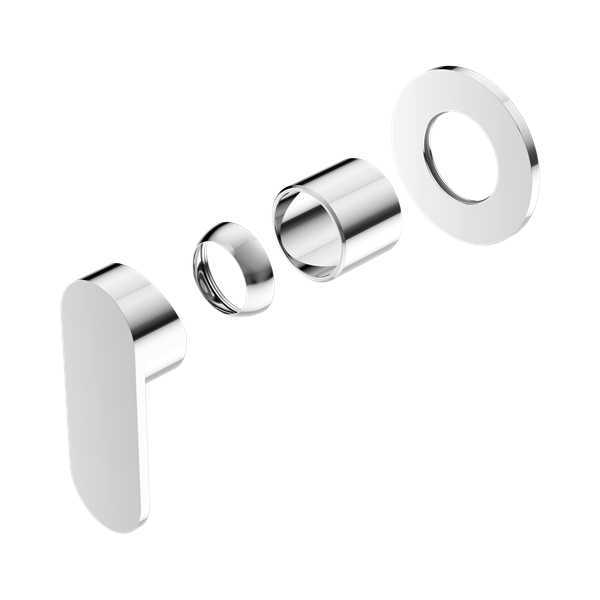 Nero Ecco Shower Mixer 80mm Round Plate Trim Kits Only Chrome - NR301311DTCH