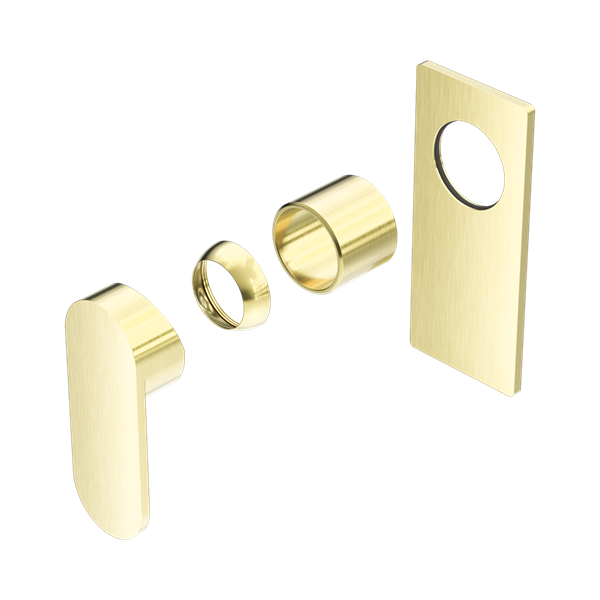Nero Ecco Shower Mixer Trim Kits Only Brushed Gold - NR301311TBG