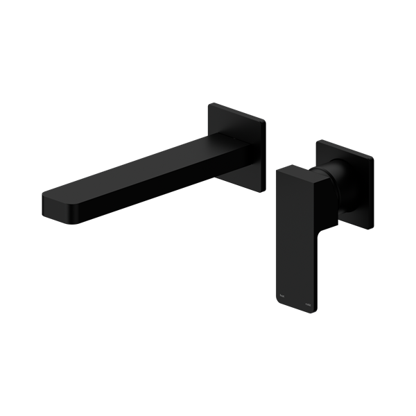 Nero Celia Wall Basin/Bath Mixer Separate Back Plate Matte Black - NR301510bMB