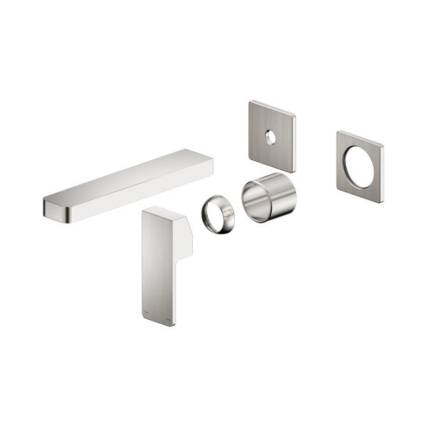 Nero Celia Wall Basin/Bath Mixer Separate Back Plate Trim Kits Only Brushed Nickel - NR301510btBN