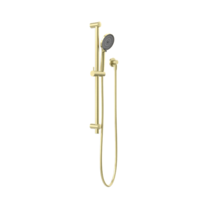 Nero Round Metal Project Shower Rail 4 Star Rating Brushed Gold - NR319BG