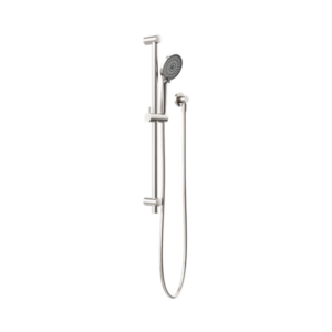Nero Round Metal Project Shower Rail 4 Star Rating Brushed Nickel - NR319BN