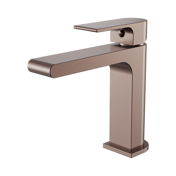 Nero Bianca Basin Mixer Straight Spout Brushed Bronze - NR321502BZ