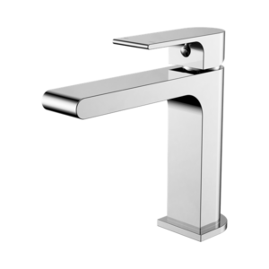 Nero Bianca Basin Mixer Straight Spout Chrome - NR321502CH
