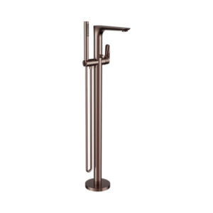 Nero Bianca Freestanding Bath Mixer With Hand Shower Brushed Bronze - NR321503aBZ
