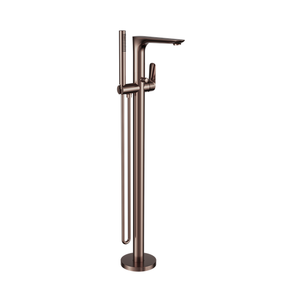 Nero Bianca Freestanding Bath Mixer With Hand Shower Brushed Bronze - NR321503aBZ