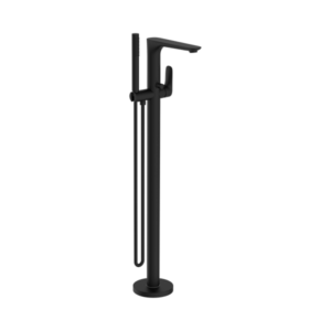 Nero Bianca Freestanding Bath Mixer With Hand Shower Matte Black - NR321503aMB