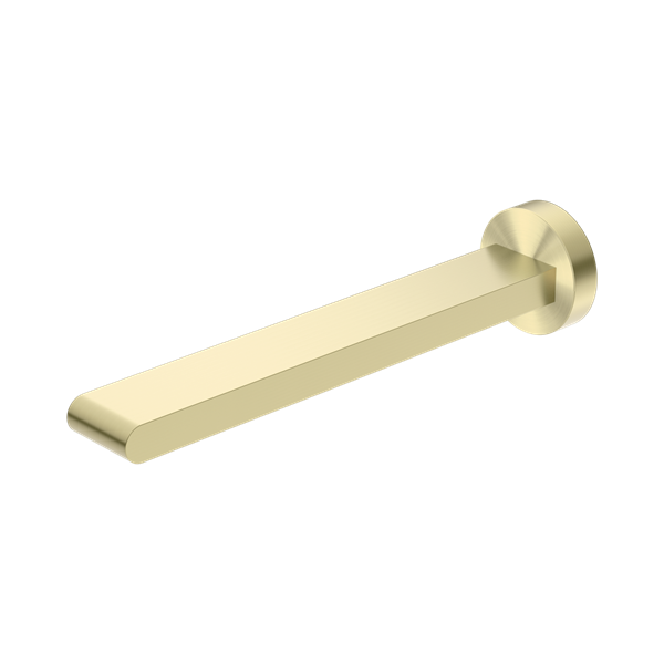 Nero Bianca Fixed Bath Spout Only 240mm Brushed Gold - NR321503bBG