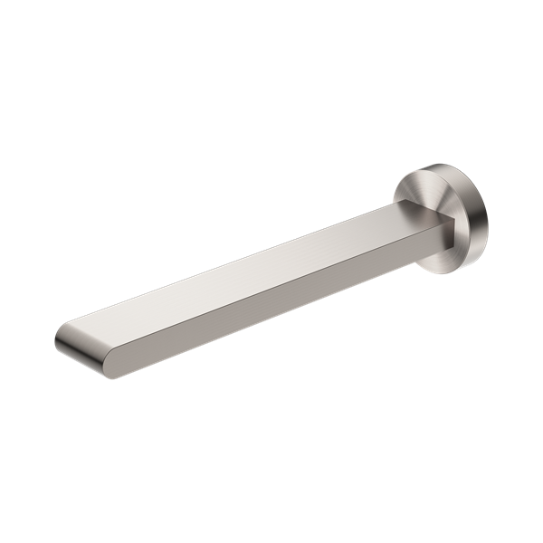 Nero Bianca Fixed Bath Spout Only 240mm Brushed Nickel - NR321503bBN