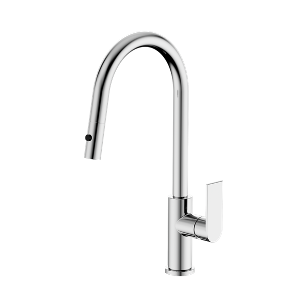 Nero Bianca Pull Out Sink Mixer With Vegie Spray Function Chrome - NR321508CH