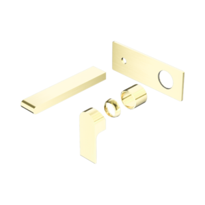 Nero Bianca Wall Basin/Bath Mixer 187mm Trim Kits Only Brushed Gold - NR321510ATBG