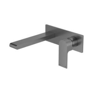 Nero Bianca Wall Basin/Bath Mixer 230mm Gun Metal - NR321510BGM