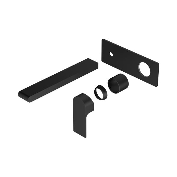 Nero Bianca Wall Basin/Bath Mixer 230mm Trim Kits Only Matte Black - NR321510BTMB