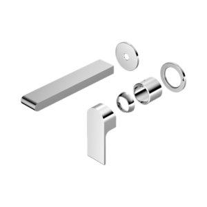 Nero Bianca Wall Basin/Bath Mixer Separate Back Plate 187mm Trim Kits Only Chrome - NR321510ETCH