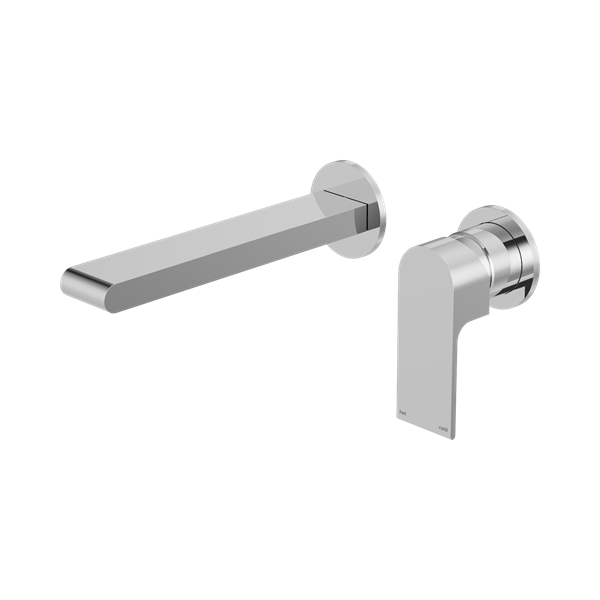 Nero Bianca Wall Basin/Bath Mixer Separate Back Plate 230mm Chrome - NR321510FCH