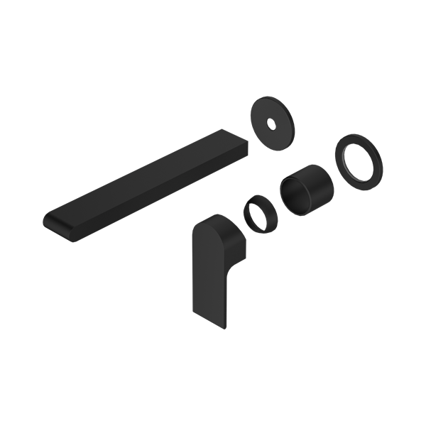 Nero Bianca Wall Basin/Bath Mixer Separate Back Plate 230mm Trim Kits Only Matte Black - NR321510FTMB