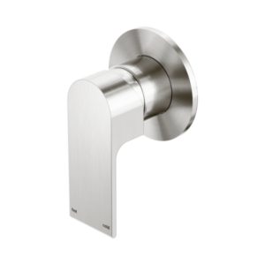 Nero Bianca Shower Mixer 80mm Plate Brushed Nickel - NR321511DBN