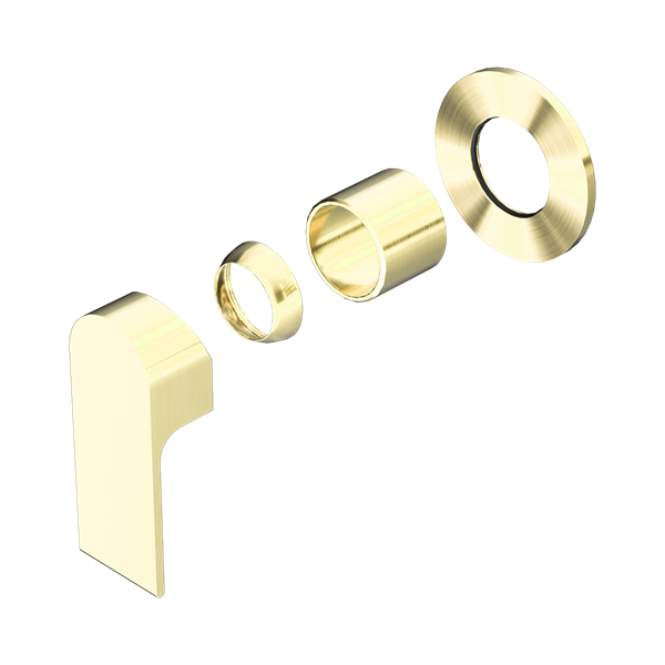 Nero Bianca Shower Mixer 80mm Plate Trim Kits Only Brushed Gold - NR321511DTBG
