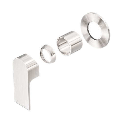 Nero Bianca Shower Mixer 80mm Plate Trim Kits Only Brushed Nickel - NR321511DTBN