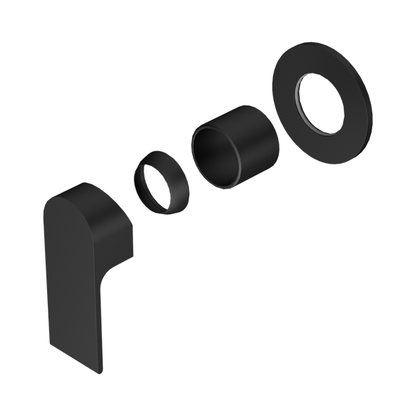 Nero Bianca Shower Mixer 80mm Plate Trim Kits Only Matte Black - NR321511DTMB
