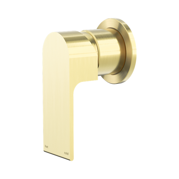 Nero Bianca Shower Mixer 60mm Plate Brushed Gold - NR321511HBG