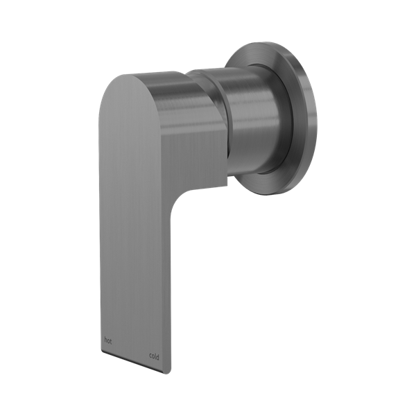 Nero Bianca Shower Mixer 60mm Plate Gun Metal - NR321511HGM