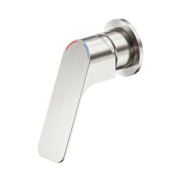 Nero Bianca Care Shower Mixer 60mm Plate Brushed Nickel - NR321511eBN