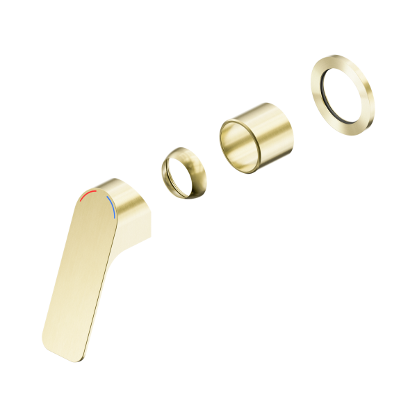 Nero Bianca Care Shower Mixer 60mm Plate Trim Kits Only Brushed Gold - NR321511etBG