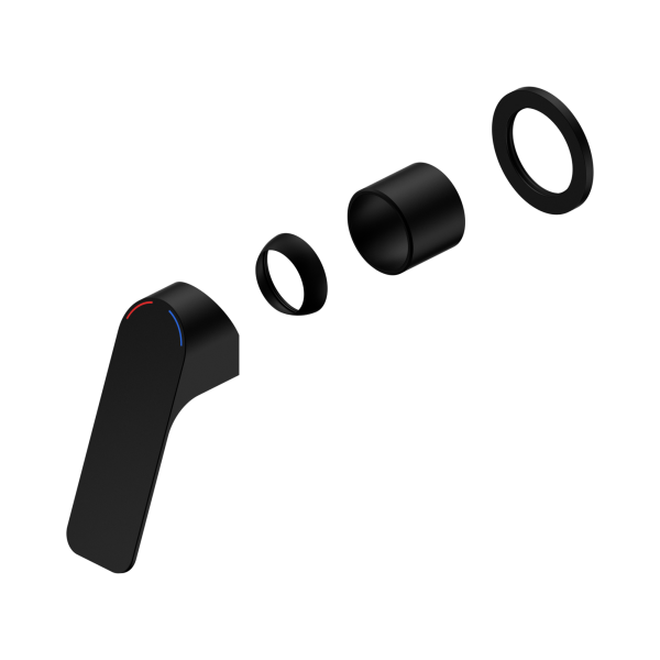 Nero Bianca Care Shower Mixer 60mm Plate Trim Kits Only Matte Black - NR321511etMB