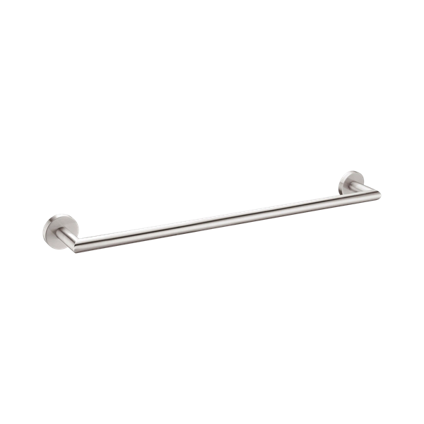 Nero Dolce Single Towel Rail 700mm Brushed Nickel - NR3630BN