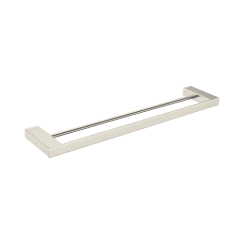Nero Celia Double Towel Rail 600mm Brushed Nickel - NR4624dBN