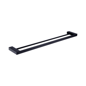 Nero Celia Double Towel Rail 600mm Matte Black - NR4624dMB