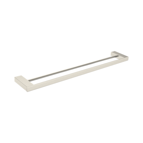 Nero Celia Double Towel Rail 800mm Brushed Nickel - NR4630dBN