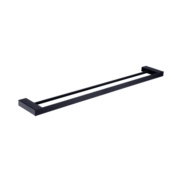 Nero Celia Double Towel Rail 800mm Matte Black - NR4630dMB