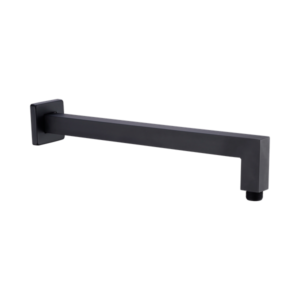 Nero Square Shower Arm Matte Black - NR501MB