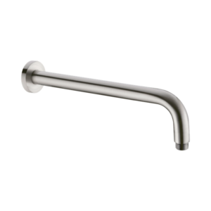 Nero Round Shower Arm 330mm Length Brushed Nickel - NR502BN
