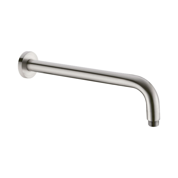 Nero Round Shower Arm 500mm Length Brushed Nickel - NR502LBN