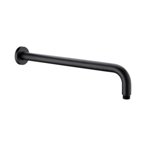 Nero Round Shower Arm 330mm Length Matte Black - NR502MB