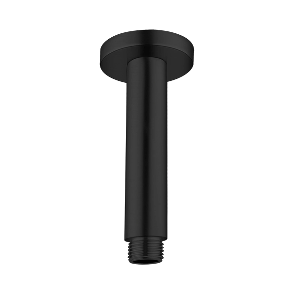 Nero Round Ceiling Arm 100mm Length Matte Black - NR503100MB