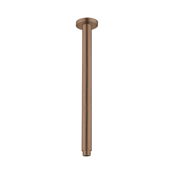 Nero Round Ceiling Arm 300mm Length Brushed Bronze - NR503300BZ